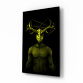 Donnie Yelow Glass Wall Art.